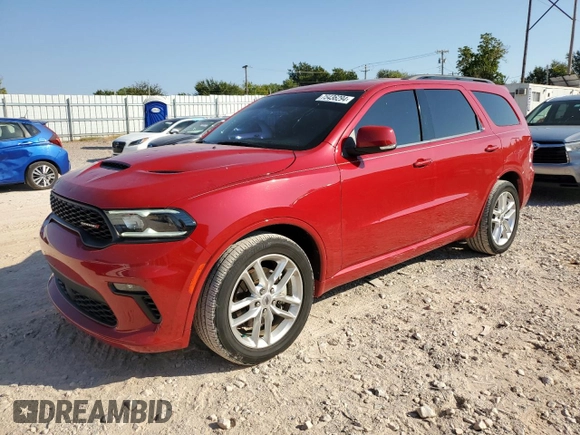 2022 Dodge Durango GT Plus with VIN 1C4RDHDG7NC102371, listed as a Copart auction lot 75436294 with 37,403 mi miles and Clean title. Bid and sale history available at DreamBid. Image 1.