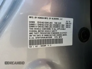 2020 Honda Pilot EX-L с VIN 5FNYF5H59LB010398, выставлен на аукционе Copart как лот 51812005 с пробегом 81 000 миль миль и Списание • Salvage title. История ставок и продаж доступна на DreamBid. Изображение 13.