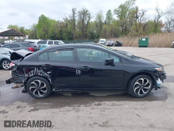 2015 Honda Civic Sedan LX with VIN 19XFB2F55FE032171, listed as a IAAI auction lot 41998655 with 116,857 mi miles. Bid and sale history available at carsss.com. Image 14.