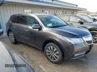 2014 Acura MDX Tech Pkg with VIN 5FRYD4H4XEB004151, listed as a Copart auction lot 47760945 with 117,025 mi miles and Salvage Title. Bid and sale history available at carsss.com. Image 4.