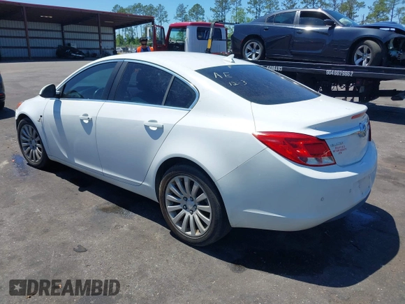 2011 Buick Regal CXL RL6 with VIN W04GU5GC4B1034384, listed as a IAAI auction lot 42053618 with 1 mi miles. Bid and sale history available at carsss.com. Image 3.