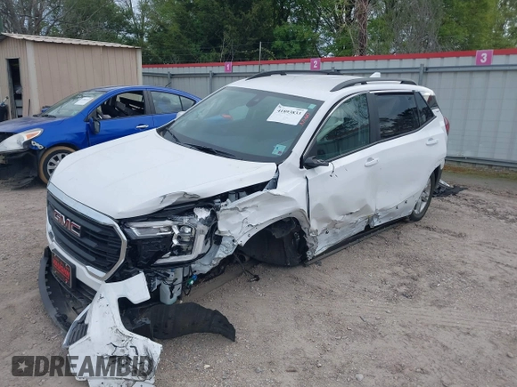 2022 GMC Terrain SLE with VIN 3GKALMEV2NL165876, listed as a IAAI auction lot 41893833 with Not provided miles and . Bid and sale history available at DreamBid. Image 17.