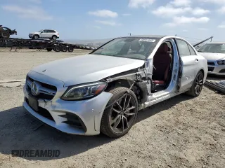 2019 Mercedes-Benz C 43 AMG z VIN 55SWF6EB6KU285618, wystawiony jako Copart lot #58557465 z przebiegiem 34 990 mil mil oraz Szkoda całkowita • Salvage title. Historia ofert i sprzedaży dostępna na DreamBid. Obrazek 1.