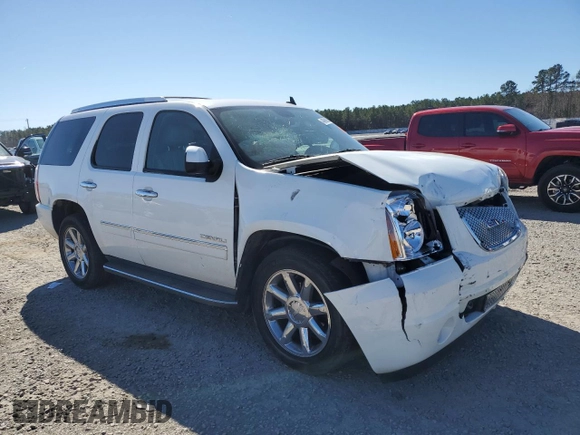 2010 GMC Yukon Denali with VIN 1GKUCEEF1AR226651, listed as a Copart auction lot 46990055 with 214,750 mi miles and Salvage Title. Bid and sale history available at carsss.com. Image 4.