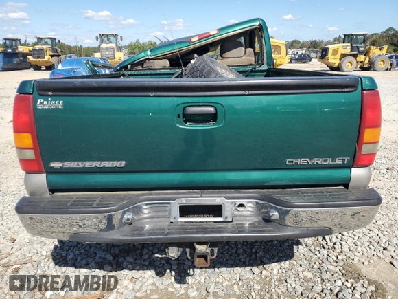 1999 Chevrolet Silverado 1500 LS with VIN 1GCEK14T7XZ130096, listed as a Copart auction lot 75257524 with 0 mi miles and Non Repairable. Bid and sale history available at carsss.com. Image 6.