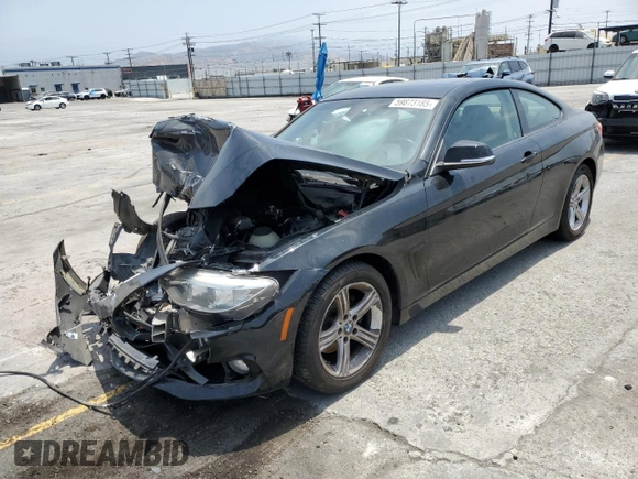 2014 BMW 4 Series 428i xDrive z VIN WBA3N9C56EF722472, wystawiony jako Copart lot #59873185 z przebiegiem 129 926 mil mil oraz Szkoda całkowita • Salvage title. Historia ofert i sprzedaży dostępna na DreamBid. Obrazek 1.