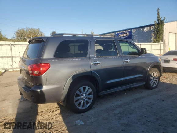 2008 Toyota Sequoia Platinum with VIN 5TDBY67A28S015501, listed as a Copart auction lot 50606515 with 0 mi miles and Clean Title. Bid and sale history available at carsss.com. Image 3.