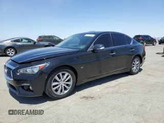 2015 Infiniti Q50 with VIN JN1BV7APXFM341182, listed as a Copart auction lot 63513845 with 146,925 mi miles and Salvage title. Bid and sale history available at DreamBid. Image 1.