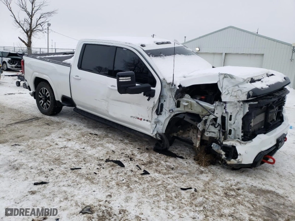 2021 GMC Sierra 2500HD AT4 with VIN 1GT49PEY4MF112141, listed as a Copart auction lot 88981925 with 95,803 mi miles and Salvage Title. Bid and sale history available at carsss.com. Image 4.