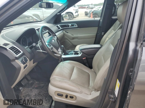 2015 Ford Explorer XLT with VIN 1FM5K7D84FGA99801, listed as a Copart auction lot 54757755 with 120,428 mi miles and Salvage Title. Bid and sale history available at DreamBid. Image 7.