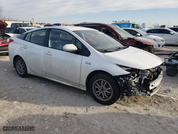 2021 Toyota Prius Prime LE with VIN JTDKAMFP9M3195389, listed as a Copart auction lot 47269695 with 127,256 mi miles and Salvage Title. Bid and sale history available at carsss.com. Image 4.