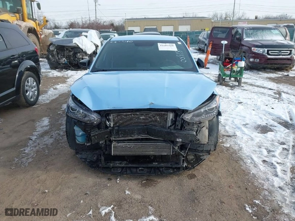 2020 Hyundai Veloster N with VIN KMHT36AHXLU004187, listed as a IAAI auction lot 41602560 with 50,651 mi miles. Bid and sale history available at carsss.com. Image 12.