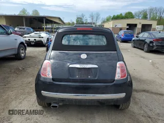 2012 FIAT 500 Lounge z VIN 3C3CFFER9CT383468, wystawiony jako Copart lot #54714715 z przebiegiem 114 637 mil mil oraz Szkody całkowita. Historia ofert i sprzedaży dostępna na DreamBid. Obrazek 6.