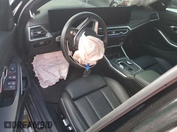 2023 BMW 3 Series 330i with VIN 3MW69FF01P8D51068, listed as a Copart auction lot 55555345 with Not provided miles and Non repairable. Bid and sale history available at DreamBid. Image 8.