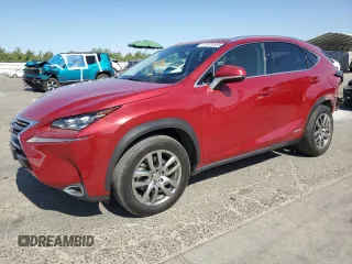 2015 Lexus NX 300h with VIN JTJBJRBZ0F2029708, listed as a Copart auction lot 61875485 with 81,377 mi miles and Salvage title. Bid and sale history available at DreamBid. Image 1.