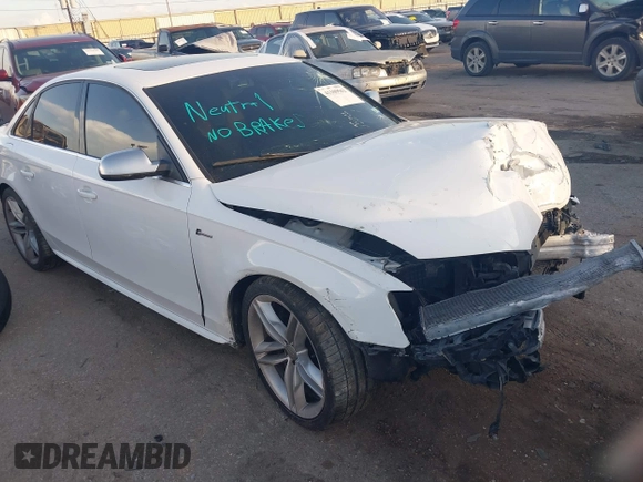 2011 Audi S4 Prestige with VIN WAUKGAFL8BA140724, listed as a IAAI auction lot 41109562 with 111,329 mi miles. Bid and sale history available at carsss.com. Image 1.