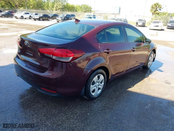 2017 Kia Forte LX with VIN 3KPFK4A74HE015210, listed as a IAAI auction lot 41799420 with 96,106 mi miles. Bid and sale history available at carsss.com. Image 4.