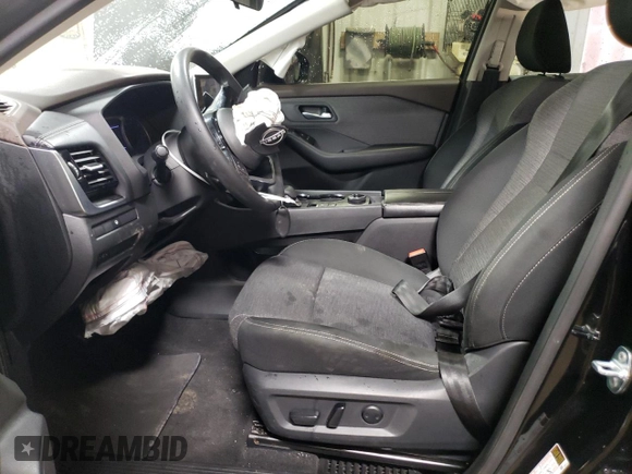 2022 Nissan Rogue SV with VIN 5N1BT3BB8NC717277, listed as a Copart auction lot 46154015 with 28,356 mi miles and Salvage Title. Bid and sale history available at carsss.com. Image 7.