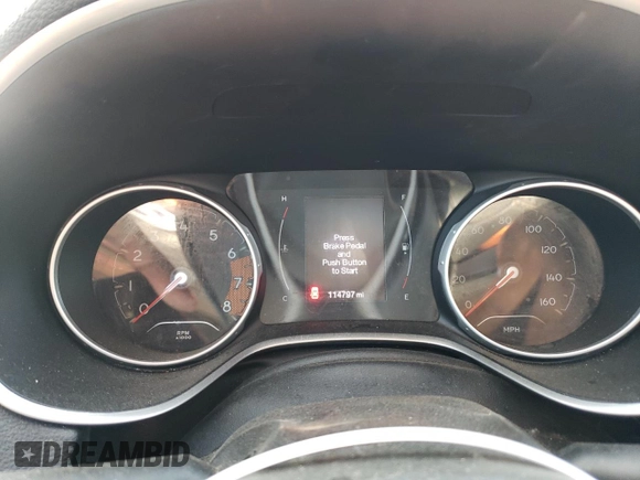 2018 Jeep Compass Latitude с VIN 3C4NJDBB8JT176145, выставлен на аукционе Copart как лот 58164155 с пробегом 114 797 миль миль и Списание • Salvage title. История ставок и продаж доступна на DreamBid. Изображение 9.