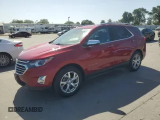 2019 Chevrolet Equinox Premier z VIN 3GNAXXEV8KS603987, wystawiony jako Copart lot #56069235 z przebiegiem 81 858 mil mil oraz Szkoda całkowita • Salvage title. Historia ofert i sprzedaży dostępna na DreamBid. Obrazek 1.