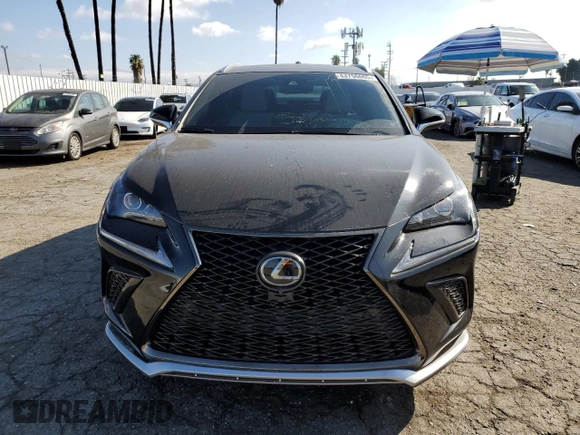 2020 Lexus NX 300 F Sport with VIN JTJSARBZ1L2169584, listed as a Copart auction lot 43756665 with 33,495 mi miles and Salvage title. Bid and sale history available at DreamBid. Image 5.