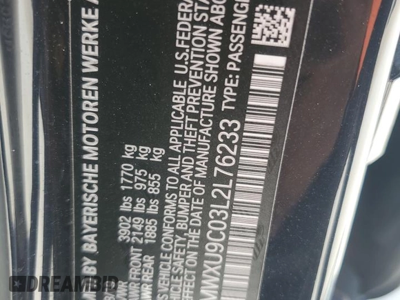 2020 MINI Hardtop 4 Door Cooper S with VIN WMWXU9C03L2L76233, listed as a Copart auction lot 53932505 with 10,818 mi miles and Non Repairable. Bid and sale history available at DreamBid. Image 13.
