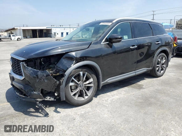 2023 Infiniti QX60 Luxe с VIN 5N1DL1FR7PC351478, выставлен на аукционе Copart как лот 52640355 с пробегом 106 760 миль миль и Списание • Salvage title. История ставок и продаж доступна на DreamBid. Изображение 1.