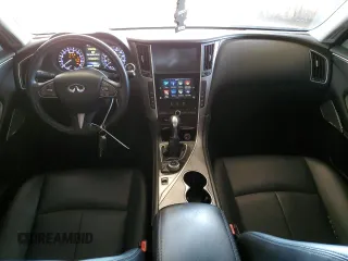 2017 Infiniti Q50 Sport with VIN JN1EV7APXHM733062, listed as a Copart auction lot 54574055 with 105,808 mi miles and Salvage title. Bid and sale history available at DreamBid. Image 8.