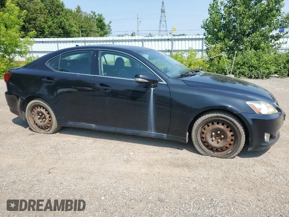 2009 Lexus IS 250 with VIN JTHBK262195103577, listed as a Copart auction lot 62985955 with 254,602 mi miles and Clean title. Bid and sale history available at DreamBid. Image 4.