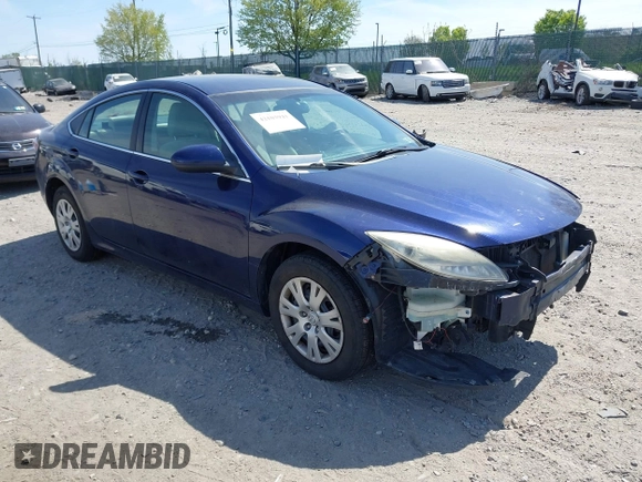2010 Mazda 6 i Sport with VIN 1YVHZ8BH9A5M24754, listed as a IAAI auction lot 42103941 with 208,195 mi miles. Bid and sale history available at carsss.com. Image 1.