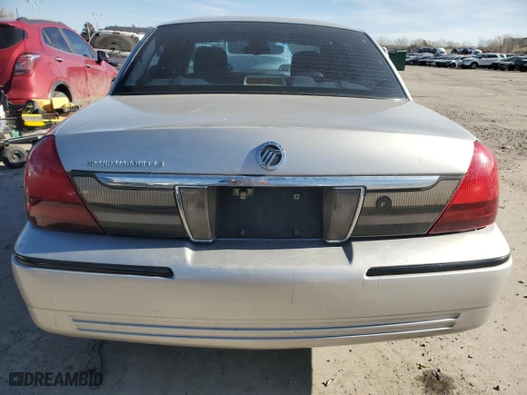 2006 Mercury Grand Marquis LS Premium with VIN 2MEHM75V26X641034, listed as a Copart auction lot 48936845 with 152,021 mi miles and Salvage Title. Bid and sale history available at carsss.com. Image 6.