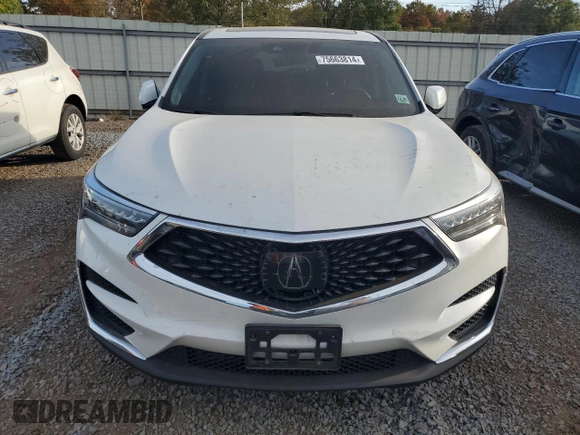 2021 Acura RDX with VIN 5J8TC2H31ML013778, listed as a Copart auction lot 75663814 with 52,836 mi miles and Salvage title. Bid and sale history available at DreamBid. Image 5.