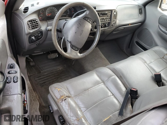 2001 Ford F-150 XL with VIN 1FTRX18L21NA50586, listed as a Copart auction lot 84245554 with 0 mi miles and Salvage Title. Bid and sale history available at carsss.com. Image 8.