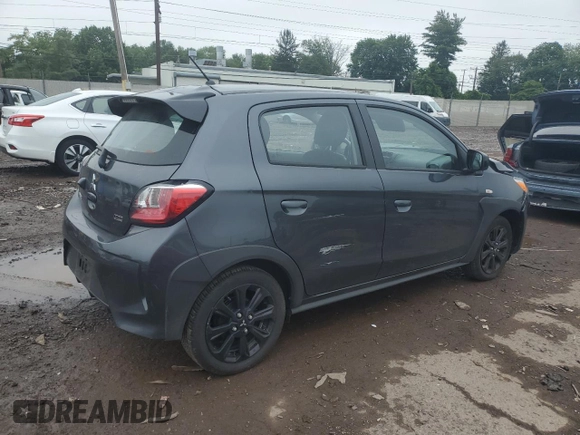 2024 Mitsubishi Mirage Black Edition z VIN ML32AWHJ3RH012246, wystawiony jako Copart lot #59327875 z przebiegiem 14 677 mil mil oraz Szkoda całkowita • Salvage title. Historia ofert i sprzedaży dostępna na DreamBid. Obrazek 3.