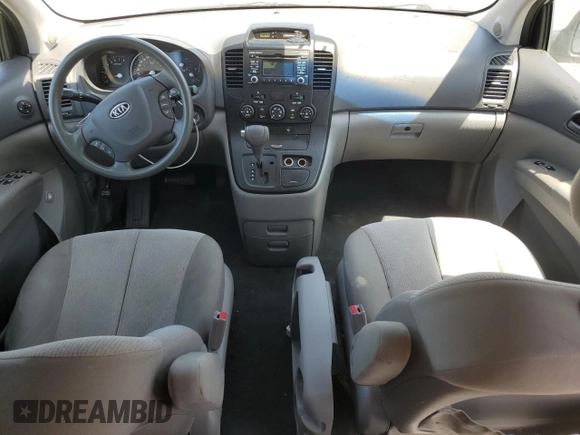 2012 Kia Sedona LX with VIN KNDMG4C72C6445242, listed as a Copart auction lot 54164455 with 143,124 mi miles and Salvage Title. Bid and sale history available at carsss.com. Image 8.