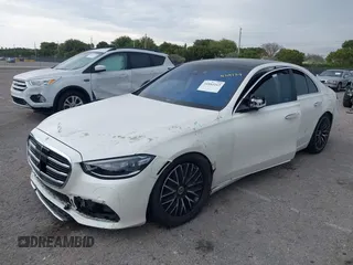 2023 Mercedes-Benz S-Class S 500 with VIN W1K6G6DB4PA205786, listed as a IAAI auction lot 41883163 with 22,012 mi miles. Bid and sale history available at carsss.com. Image 17.