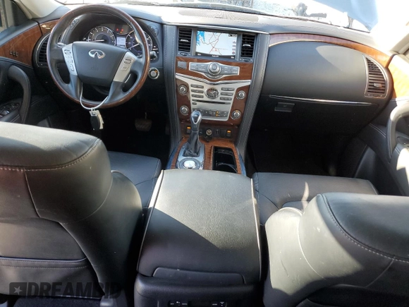 2019 Infiniti QX80 LUXE with VIN JN8AZ2NF2K9683793, listed as a Copart auction lot 45565415 with 63,650 mi miles and Salvage Title. Bid and sale history available at carsss.com. Image 8.
