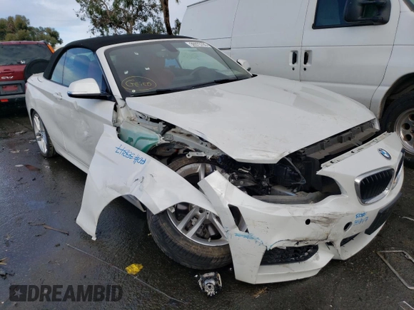 2015 BMW 2 Series 228i with VIN WBA1K5C59FV242748, listed as a Copart auction lot 36973793 with 50,602 mi miles and . Bid and sale history available at carsss.com. Image 4.