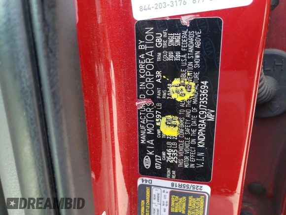 2018 Kia Sportage EX with VIN KNDPN3AC9J7353694, listed as a Copart auction lot 51092625 with 86,265 mi miles and Salvage title. Bid and sale history available at DreamBid. Image 14.