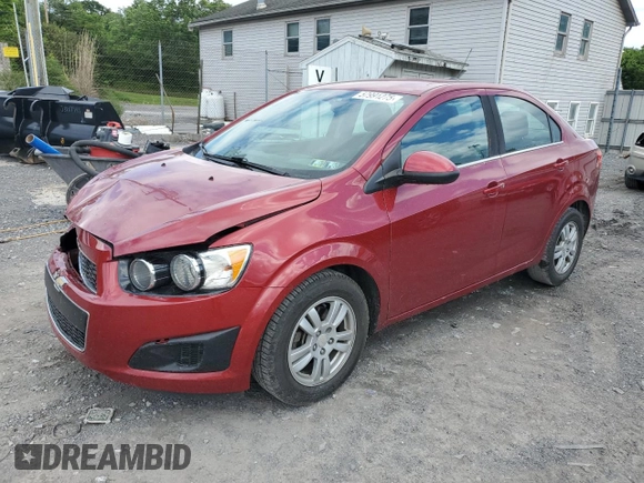 2016 Chevrolet Sonic LT z VIN 1G1JC5SG4G4175558, wystawiony jako Copart lot #57991275 z przebiegiem 133 497 mil mil oraz Szkoda całkowita • Salvage title. Historia ofert i sprzedaży dostępna na DreamBid. Obrazek 1.