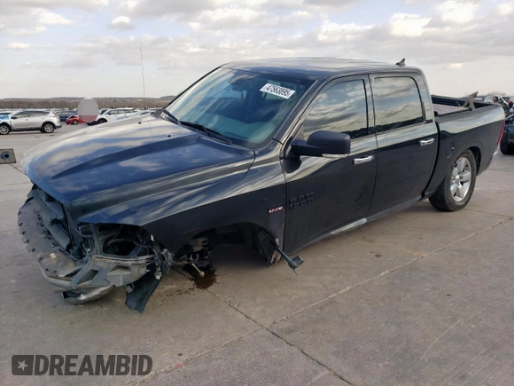 2016 Ram 1500 Big Horn with VIN 1C6RR6LT7GS148187, listed as a Copart auction lot 47563895 with 132,392 mi miles and Salvage Title. Bid and sale history available at carsss.com. Image 1.