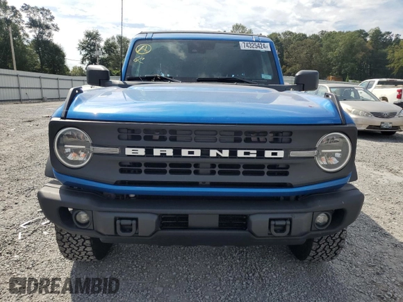 2024 Ford Bronco with VIN 1FMDE1BH6RLA31465, listed as a Copart auction lot 74325424 with 15,627 mi miles and Salvage title. Bid and sale history available at DreamBid. Image 5.