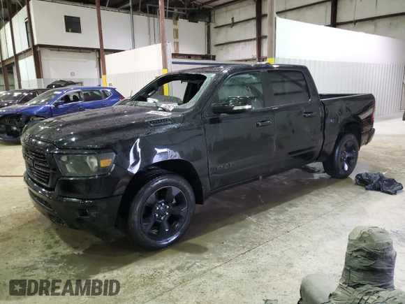 2019 Ram 1500 Big Horn/Lone Star with VIN 1C6SRFFT5KN850741, listed as a Copart auction lot 48044195 with 87,119 mi miles and Salvage Title. Bid and sale history available at carsss.com. Image 1.