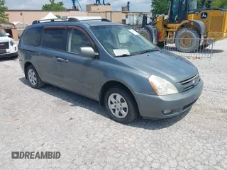 2006 Kia Sedona LX with VIN KNDMB233566042165, listed as a IAAI auction lot 42236532 with 141,240 mi miles and . Bid and sale history available at DreamBid. Image 1.