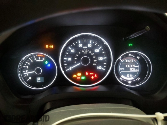 2016 Honda HR-V EX with VIN 3CZRU6H56GM722945, listed as a Copart auction lot 53058535 with 136,339 mi miles and Non Repairable. Bid and sale history available at carsss.com. Image 9.