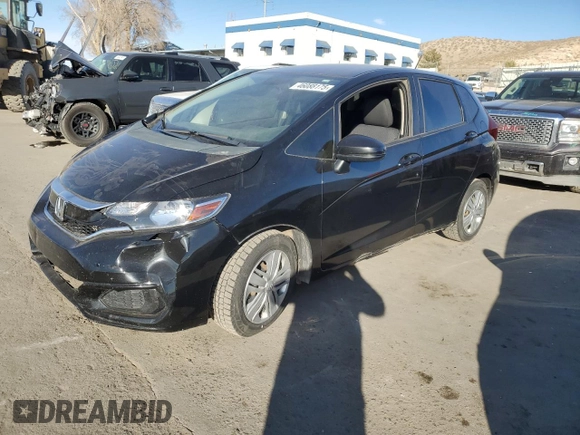 2019 Honda Fit LX with VIN 3HGGK5H46KM737220, listed as a Copart auction lot 46088175 with 96,633 mi miles and Salvage Title. Bid and sale history available at carsss.com. Image 1.