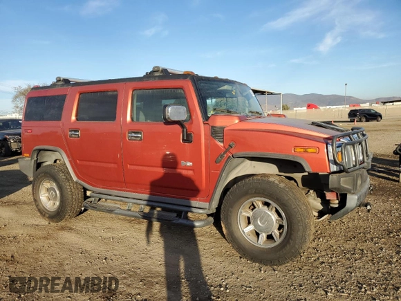 2003 Hummer H2 with VIN 5GRGN23U93H105182, listed as a Copart auction lot 86663504 with 158,027 mi miles and Clean Title. Bid and sale history available at carsss.com. Image 4.