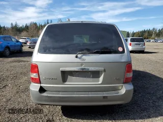 2004 Kia Sedona LX with VIN KNDUP131646582289, listed as a Copart auction lot 47321625 with 207,453 mi miles and Salvage Title. Bid and sale history available at carsss.com. Image 6.