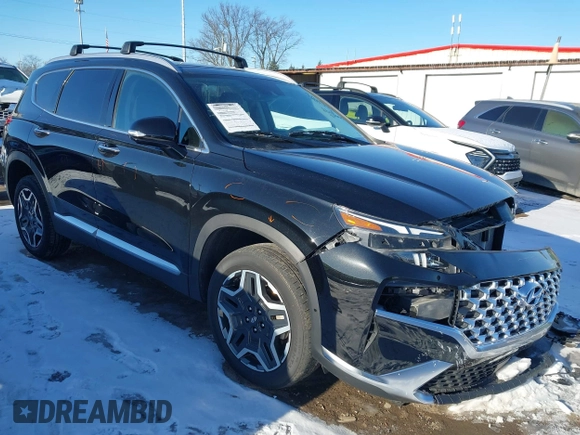 2022 Hyundai Santa Fe Limited with VIN 5NMS4DAL3NH465165, listed as a IAAI auction lot 41362783 with 31,841 mi miles. Bid and sale history available at carsss.com. Image 1.