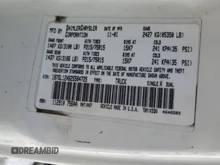2002 Dodge Dakota with VIN 1B7GL12X62S584725, listed as a Copart auction lot 42743525 with 116,442 mi miles and Salvage Title. Bid and sale history available at carsss.com. Image 12.